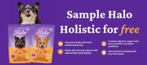 Get A Free Sample Of Halo Holistic Dog Food – No Purchase Required! (Working In 2025)